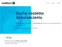 Tablet Screenshot of multiform.com.pl